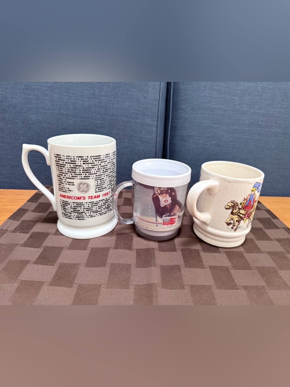 Vintage Collectible Mug 3pc Lot 1987 GE 1988 Olympics Carrigaline Ireland